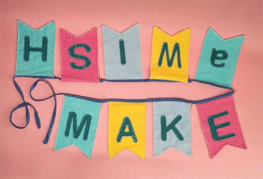 Textile Banner - Make A Wish, Raggy Applique