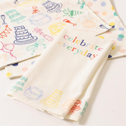 Tea Towels - Celebrate Set of 3