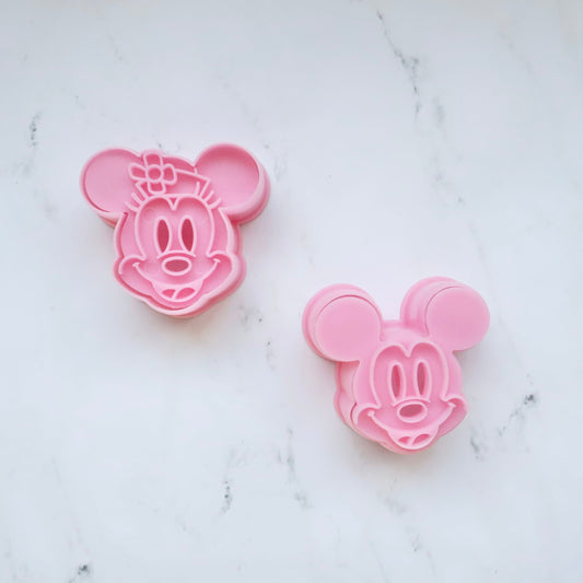 MICKEY AND MINNIE CUTTER AND EMBOSSER SET