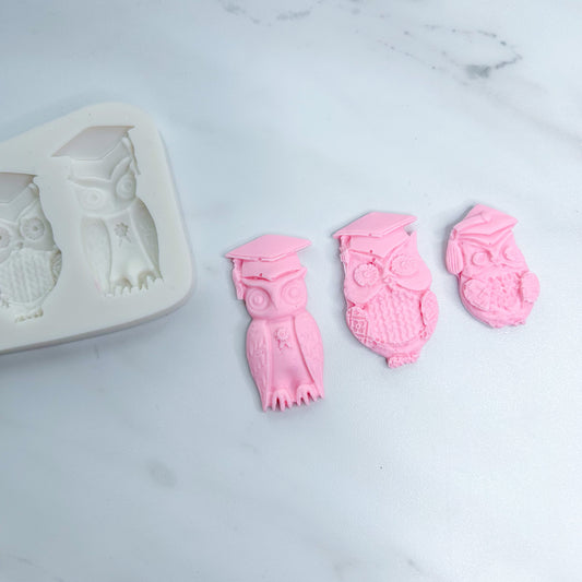 GRADUATION OWL TRIO MOLD