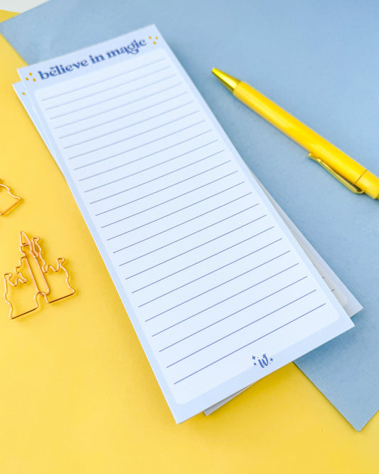 Believe In Magic List Notepad