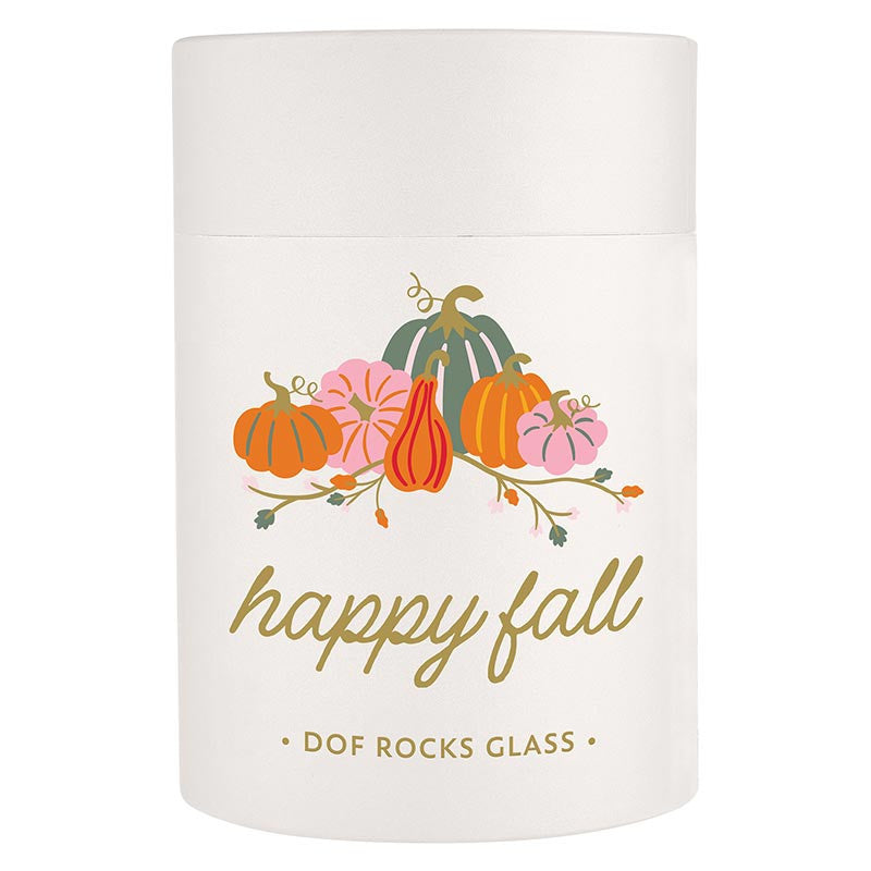 DOF Rocks Glass - Happy Fall