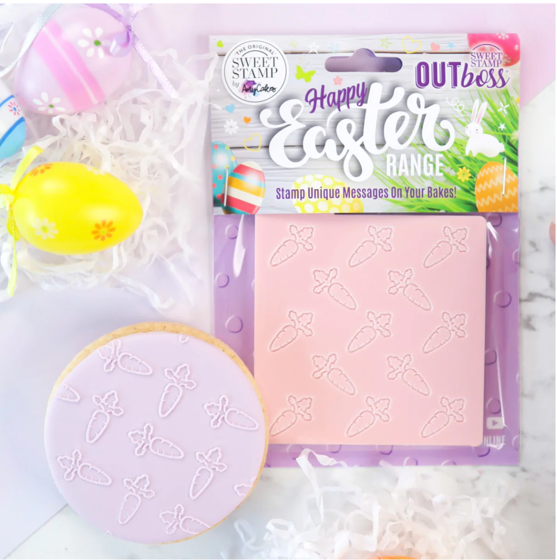 OUTBOSS EASTER CARROT PATTERN BY SWEET STAMP