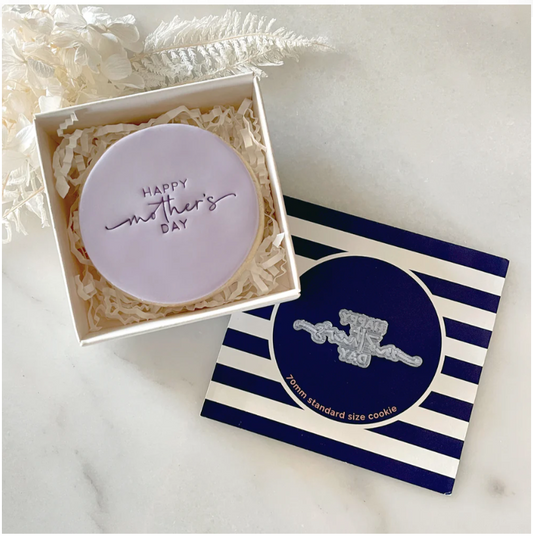 "HAPPY MOTHERS DAY" TINY TEXT STAMP BY LITTLE BISKUT