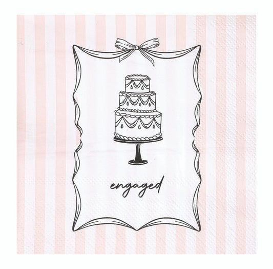 Ceramic Napkin Tray + Napkins - Engaged