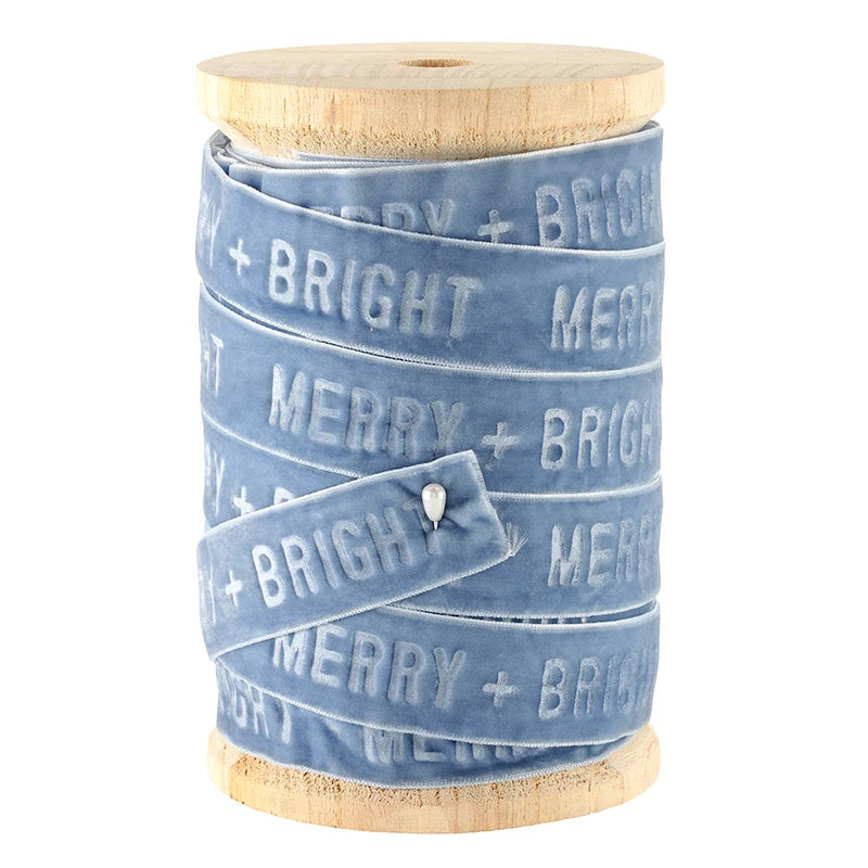 Face to Face Velvet Ribbon Spool - Merry & Bright