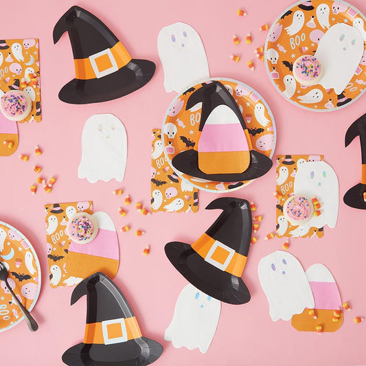 Paper Dinner Plate - Boo Halloween