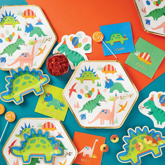 Paper Dinner Plate - Dino Party