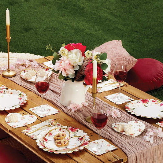 Guest Napkins - Floral Heart
