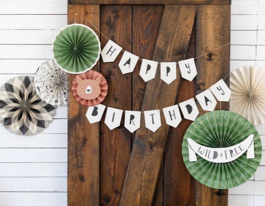 Adventure Happy Birthday Banner