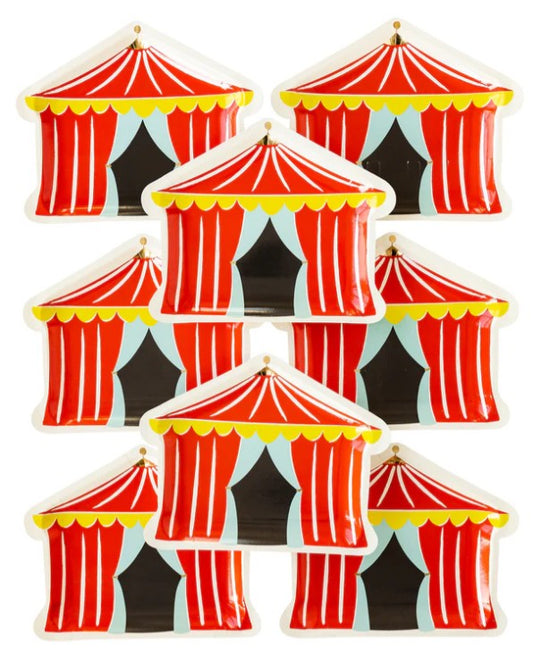 Carnival Tent Shaped Plate