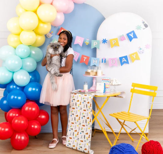 Happy Birthday Banner - Cat