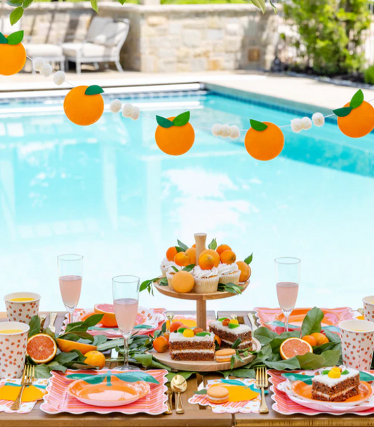 Felt Orange Banner
