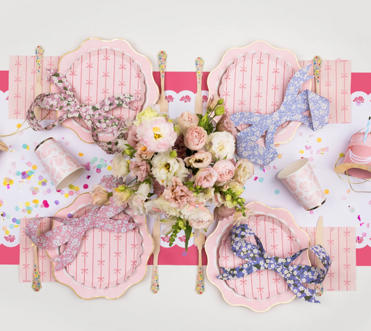 Petal Pink Signature Bow Small Plates