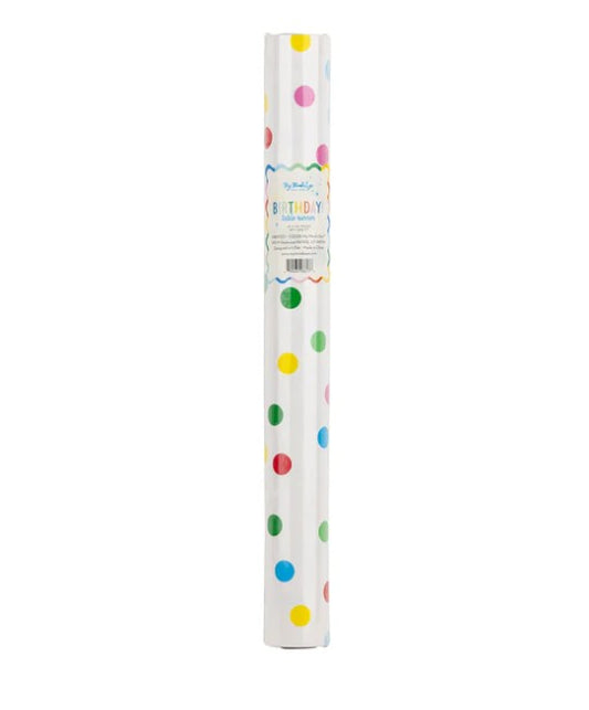Bright Birthday Polka Dot Table Runner