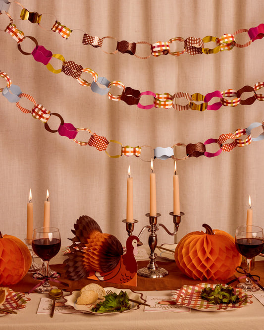 Thanksgiving Paper Chains - autumn paper garland