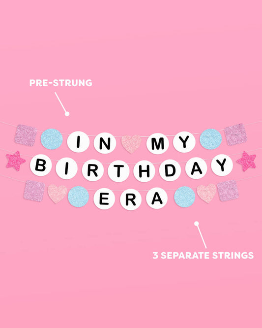 Bday Era Banner - friendship bracelet banner