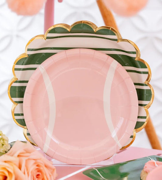 Tennis Striped Plate