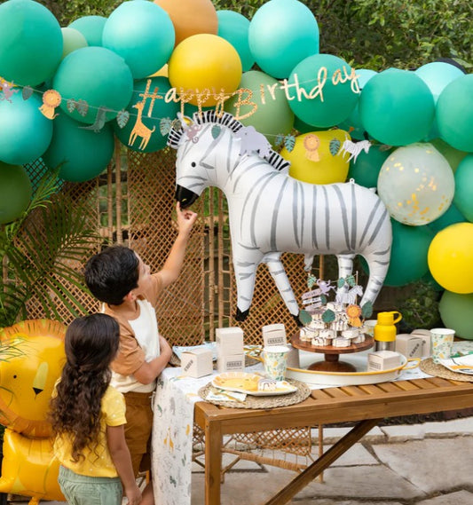 Safari Zebra Mylar Balloon