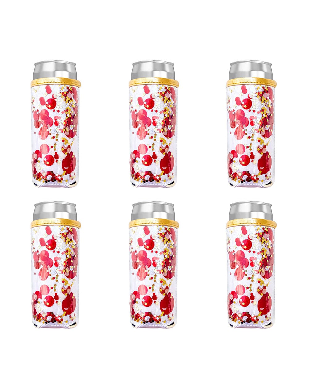 Spirit Squad Confetti Skinny Can Drink Sleeves