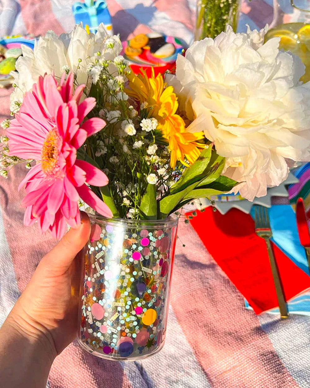 Multipurpose Confetti Pen Cup Organizer