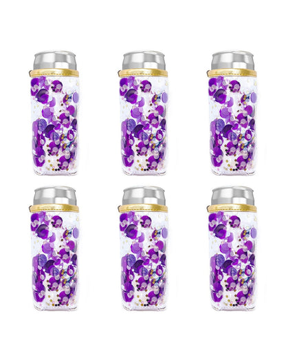 Spirit Squad Confetti Skinny Can Drink Sleeves