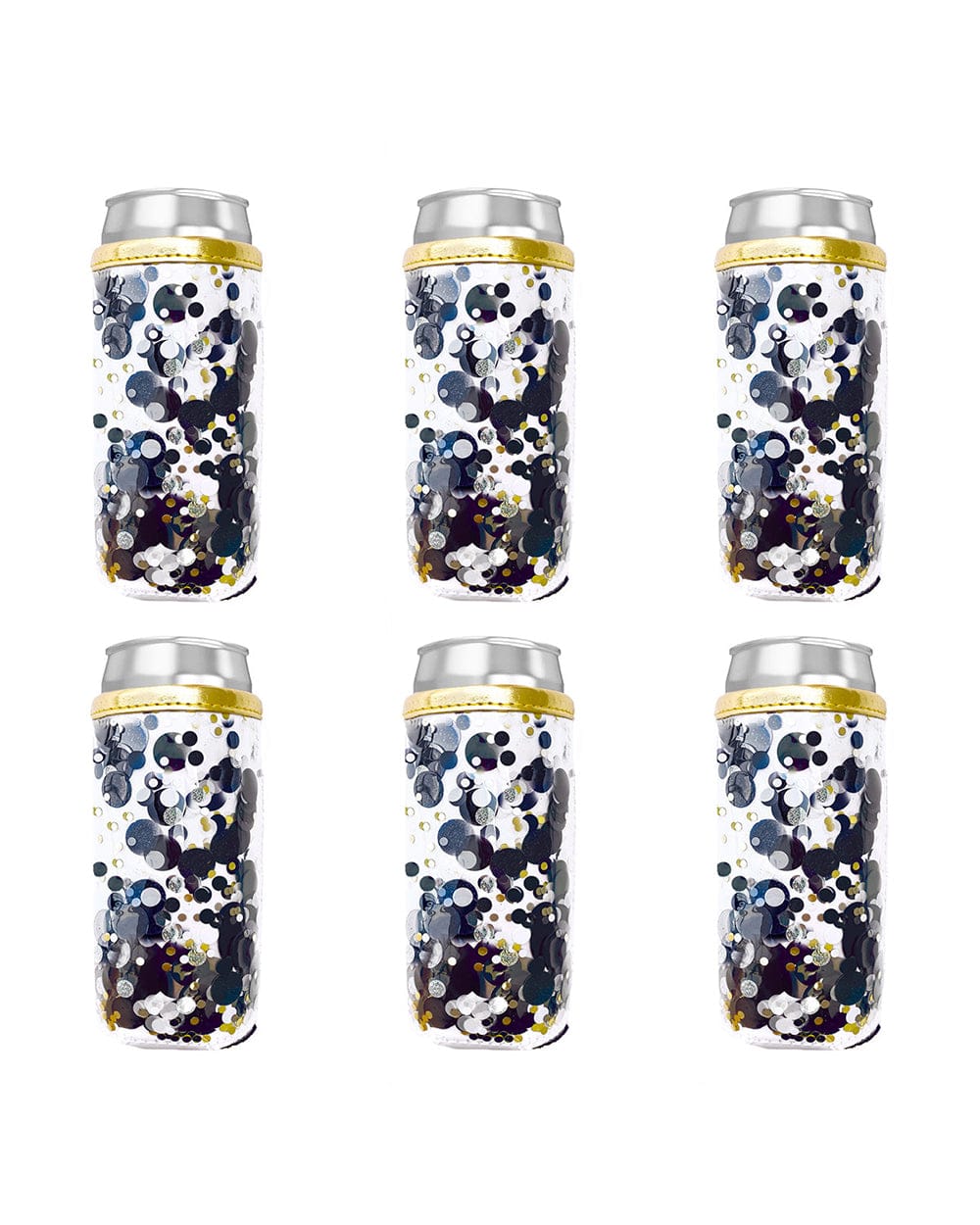 Spirit Squad Confetti Skinny Can Drink Sleeves