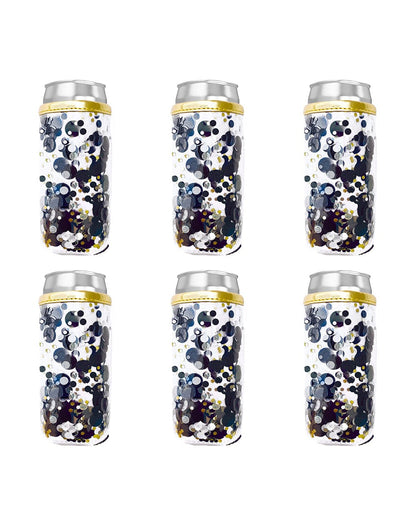 Spirit Squad Confetti Skinny Can Drink Sleeves