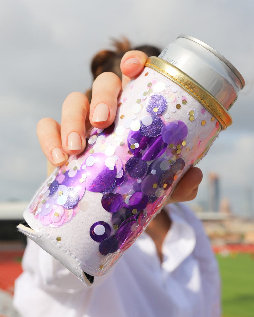 Spirit Squad Confetti Skinny Can Drink Sleeves