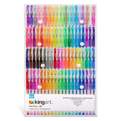 Gel Pens - Comfort Grip - 80 Colors