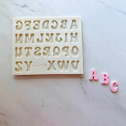 BUBBLE ALPHABET MOLD (UPPER CASE)