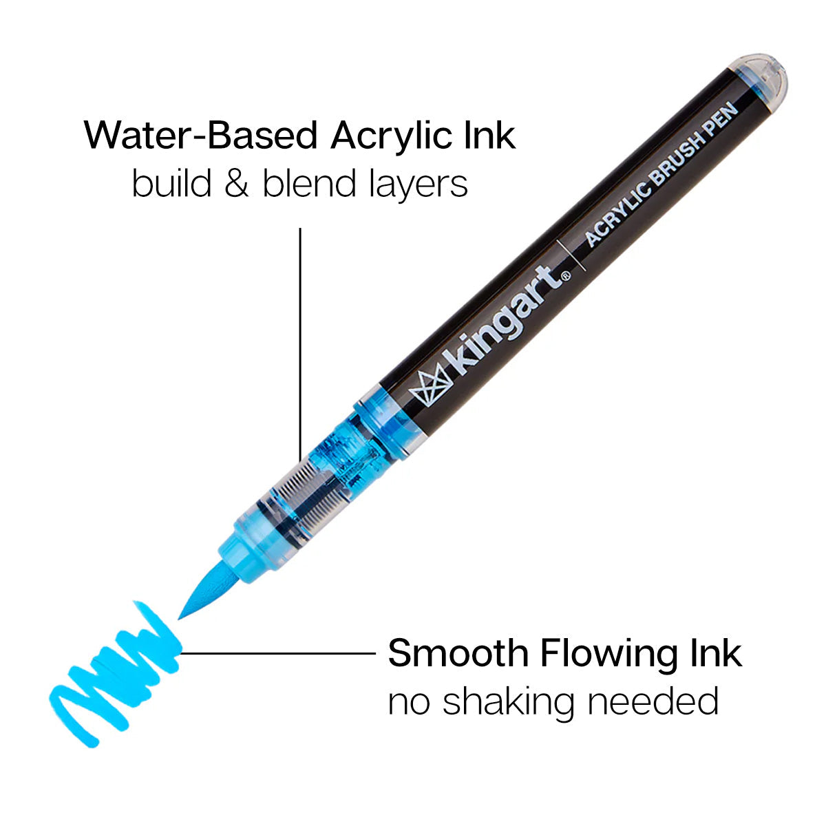 PRO Acrylic Paint Brush Pens - 12 Classic Colors