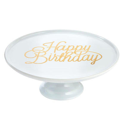 Ceramic Cake Stand - Happy Birthday