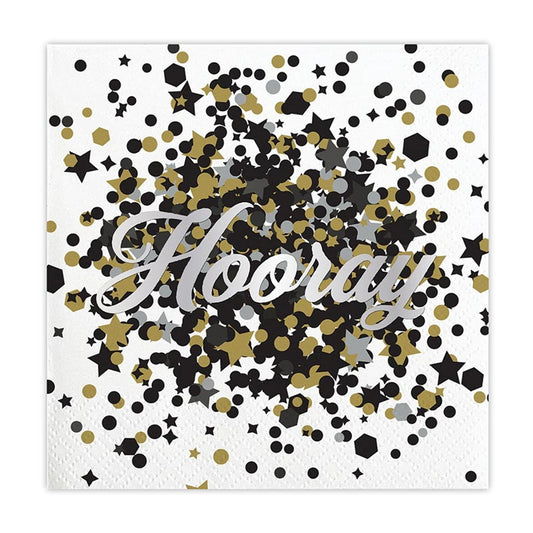 Foil Beverage Napkins - Hooray