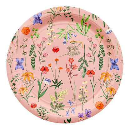 Paper Plates - Boho Flowers - 12ct