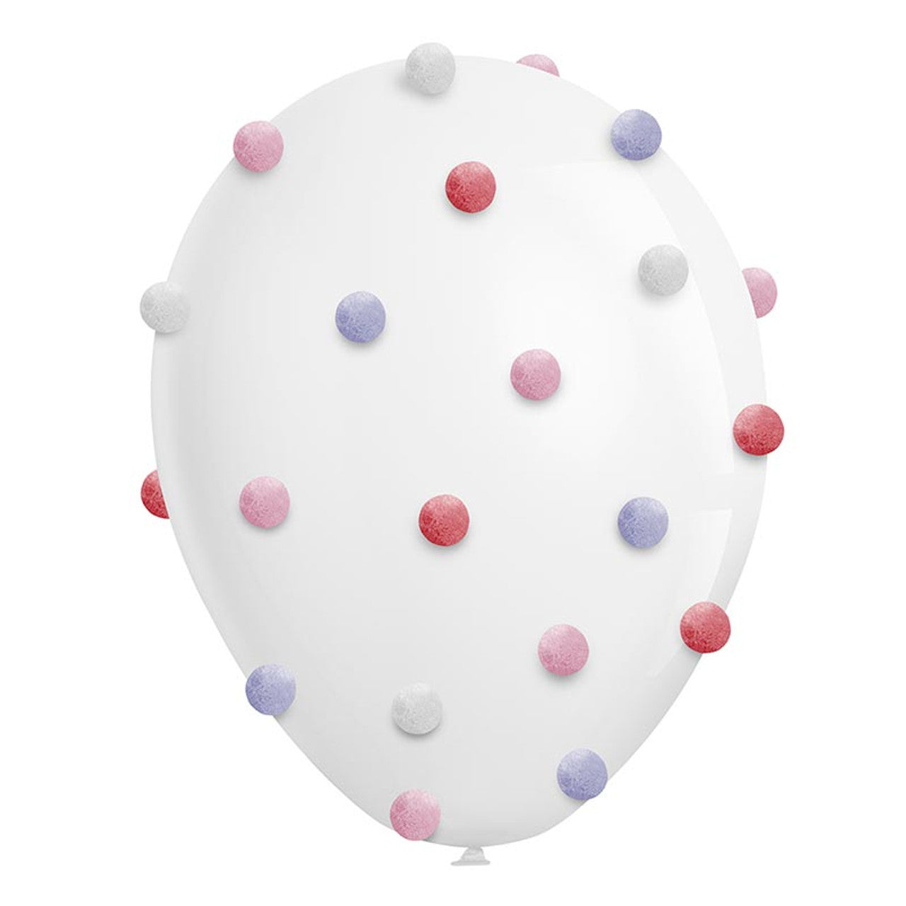 Pom Pom Balloon DIY Kit - Red Pink Purple