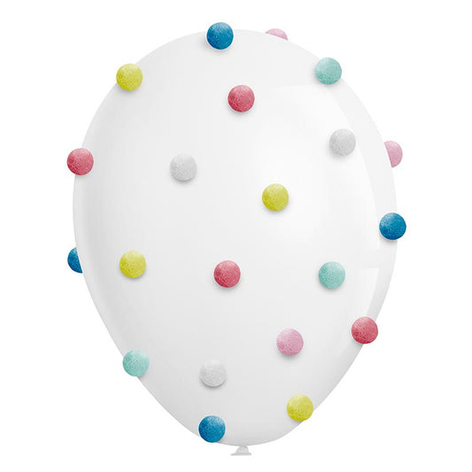 Pom Pom Balloon DIY Kit - Pink Yellow Blue