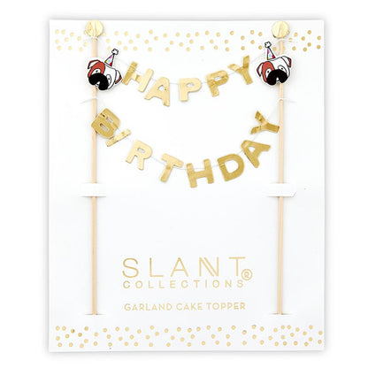 Garland Cake Topper - Happy Birthday Dog