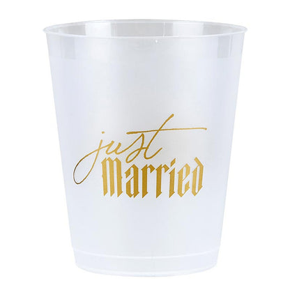 Cocktail Party Cups - Just Married - 8ct