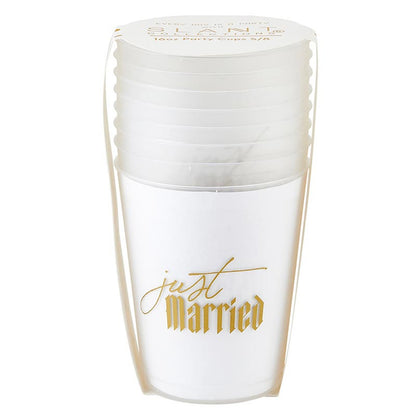 Cocktail Party Cups - Just Married - 8ct