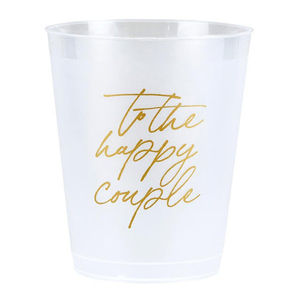 Cocktail Party Cups - Happy Couple - 8ct