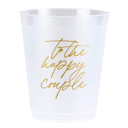 Cocktail Party Cups - Happy Couple - 8ct
