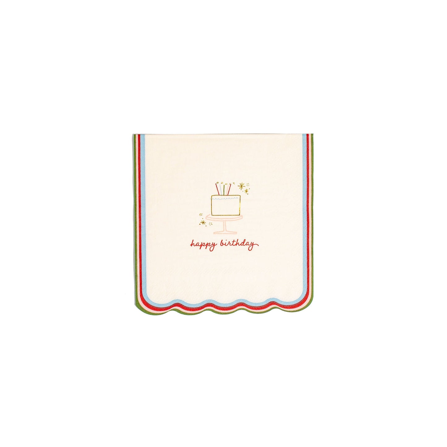 Happy Birthday Icon Cocktail Napkins