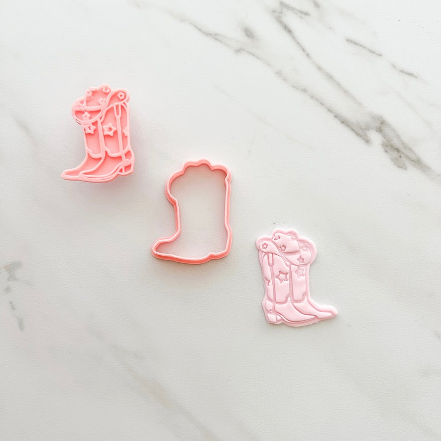 COWBOY BOOTS WITH HAT CUTTER/ EMBOSSER BY CREATIVE HEART LAB