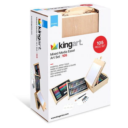 Mixed Media Easel Art Set 105 pc