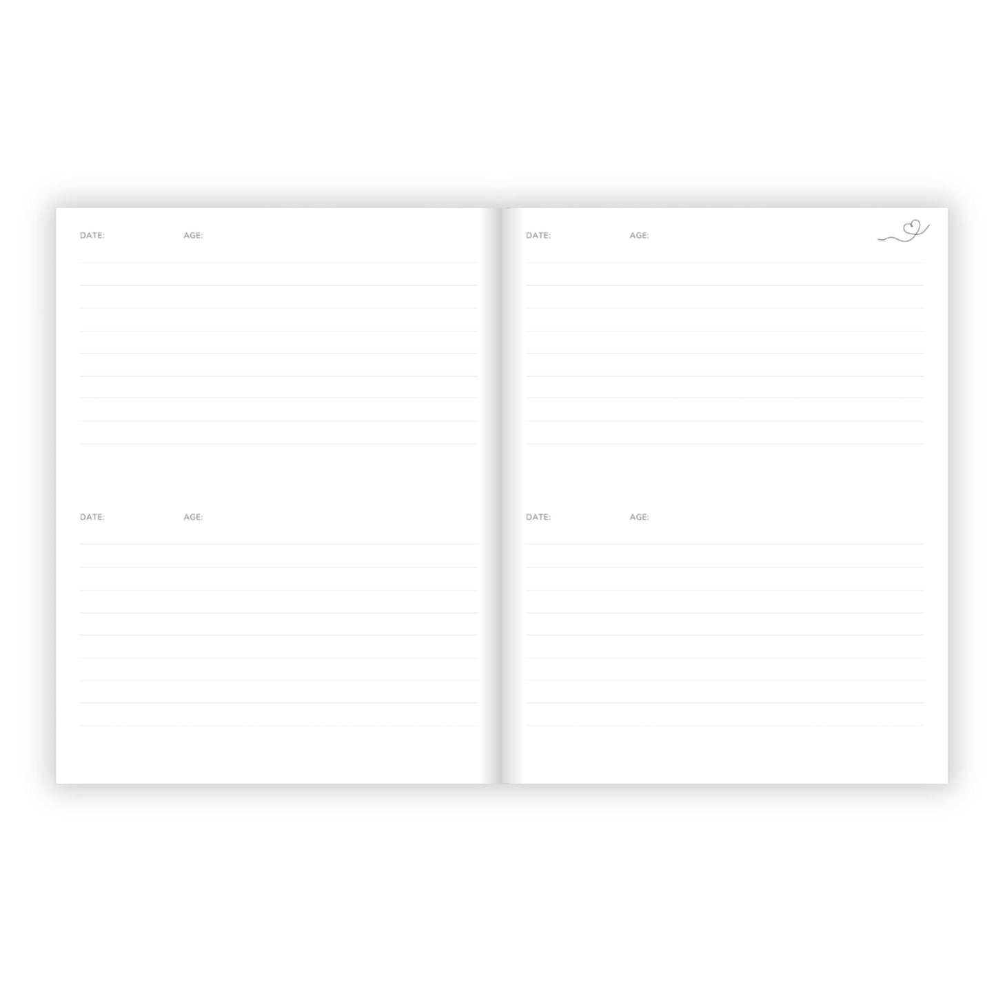 Birthday Memory Book- Blue Wave