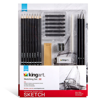Sketching Essentials Set - 22 pcs