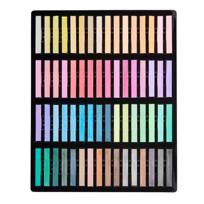 Square Chalk Pastels - 64 Colors