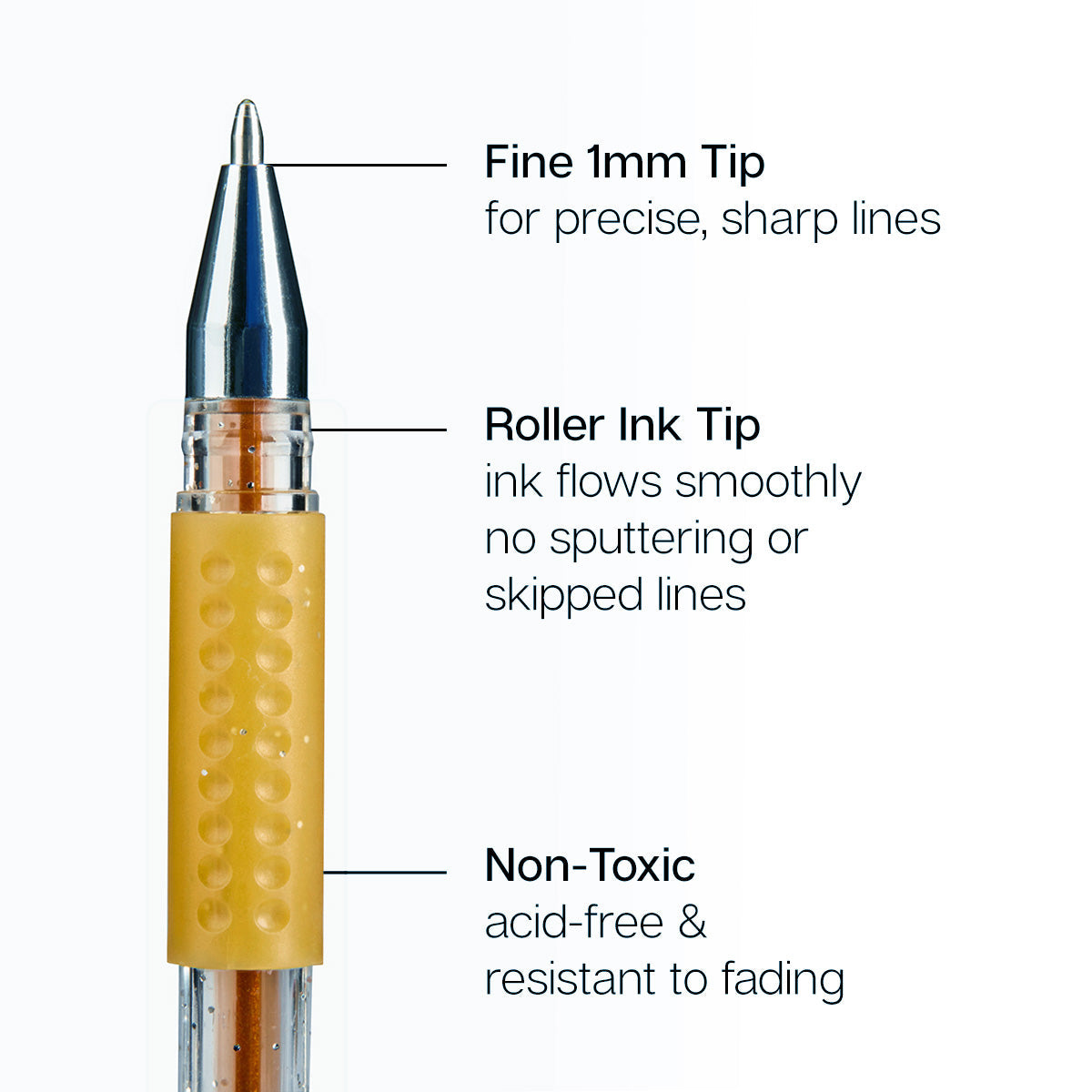 Gel Pens - Comfort Grip - Earth Tone - 24 Colors