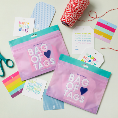 Birthday Bag of Tags